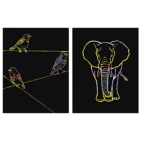 Creativity Street Now You See It! Etch Rainbow Board - Classroom Activities - Recommended For 5 Year - 11"Height x 8.50"Width x 14"Length - 30 / Pack - Assorted