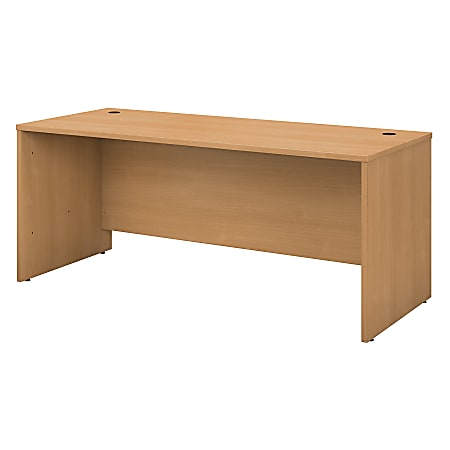 Bush Business Furniture Components Office Desk 72"W x 30"D, Light Oak, Premium Installation