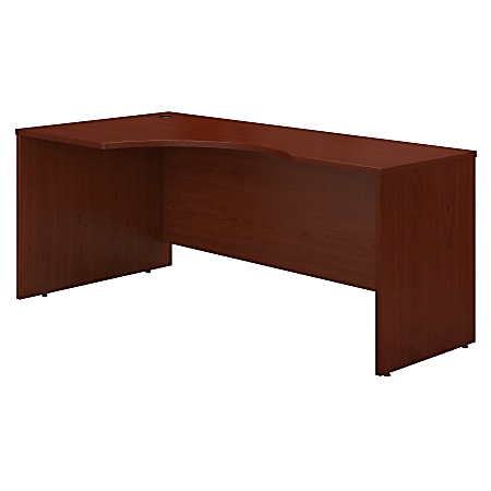 Bush Business Furniture Components 72"W Corner Left-Hand Computer Desk, Mahogany, Standard Delivery