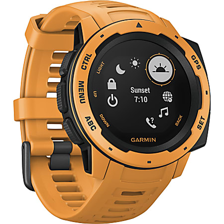 Garmin Instinct Tactical GPS Watch - Wrist - 15.63 MB - 0.9" - 128 x 128 - Bluetooth - GPS - 336 Hour - Round - Black - Glass Lens, Fiber Reinforced Polymer Bezel - Fiber Reinforced Polymer Case - Silicone Band