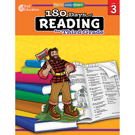 Shell Education 180 Days Of Reading Workbook, Grade 1