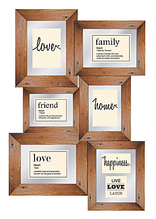 PTM Images Photo Frame, Love I, 19 3/4"H x 3/4"W x 28"D, Natural Brown
