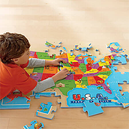 Educational Insights Foam Map Puzzle Office Depot