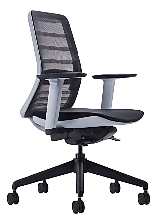 Koplus Tonique Mesh Mid-Back Task Chair, Black/White