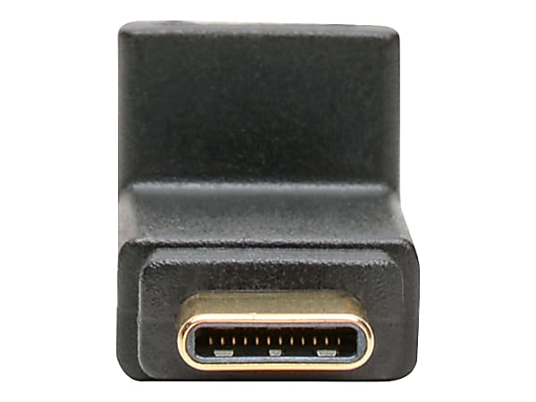 Tripp Lite USB C to USB Type C Adapter Converter Right Angle M/F 10Gbps 3A - USB adapter - 24 pin USB-C (M) to 24 pin USB-C (F) right-angled - USB 3.1 Gen 2 / Thunderbolt 3 - black