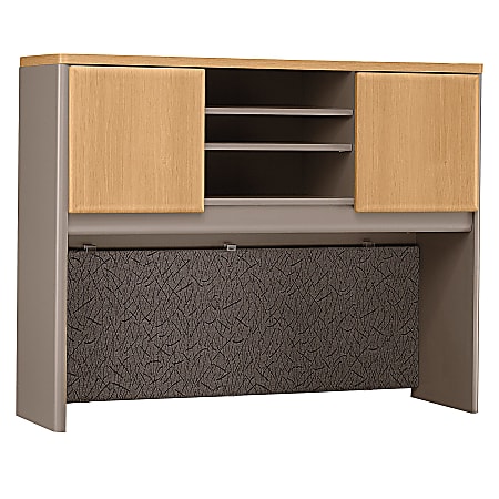 Bush Business Furniture Office Advantage Hutch 48"W, Light Oak/Sage, Premium Installation