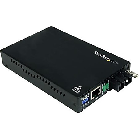 StarTech.com 10/100 Mbps Multi Mode Fiber Media Converter ST 2 km - 10/100Base-TX, 100Base-FX - Desktop, Rack-mountable