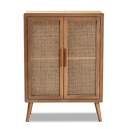 Rattan accent hot sale cabinet