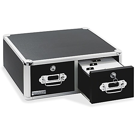 IdeaStream Vaultz Small Locking Storage Box 7 H x 7 W x 7 D White - Office  Depot