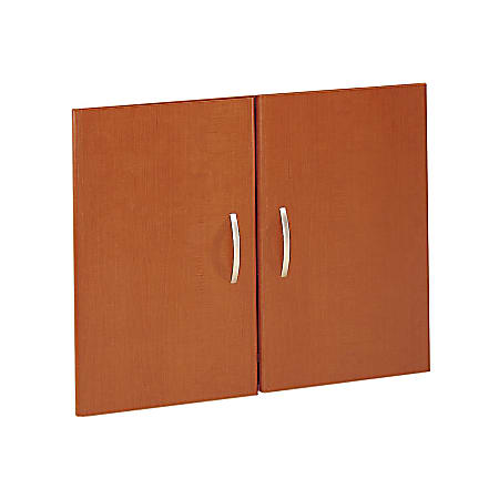 Bush Business Furniture Components Half-Height 2 Door Kit, Auburn Maple, Standard Delivery