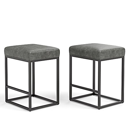 Faux leather bar height stools sales