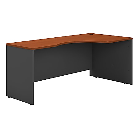 Bush Business Furniture Components Corner Desk Right Handed 72"W, Auburn Maple/Graphite Gray, Standard Delivery
