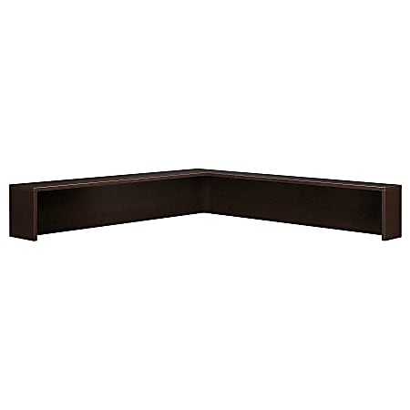 Bush Business Furniture Components Reception L Shelf, Mocha Cherry, Premium Installation