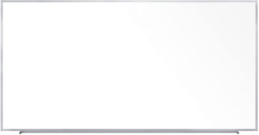 Ghent Magnetic Porcelain Whiteboard, 60"H x 120"W, Aluminum Frame, White