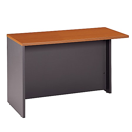 Bush Business Furniture Components Return Bridge, 48"W, Auburn Maple/Graphite Gray, Standard Delivery
