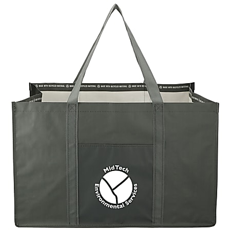 Custom Promotional Woven Utility Tote, 13-1/2" x 21-1/2"