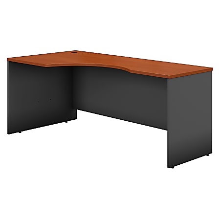 Bush Business Furniture Components Corner Desk Left Handed 72"W, Auburn Maple/Graphite Gray, Standard Delivery
