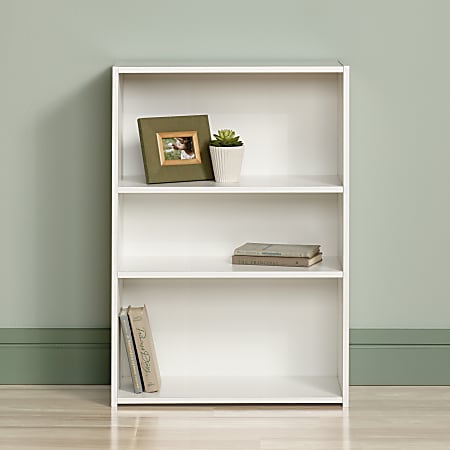Sauder Beginnings Bookcase 3 Shelf Soft, Sauder Soft White Bookcase