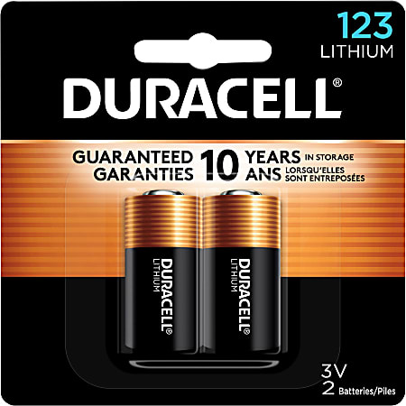Duracell® Photo 3-Volt 123 Lithium Batteries, Pack Of