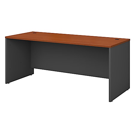 Bush Business Furniture Components Office Desk 72"W x 30"D, Auburn Maple/Graphite Gray, Standard Delivery