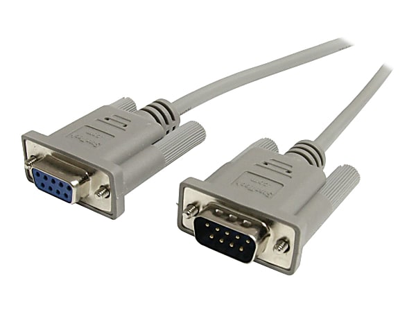 StarTech.com 6ft Straight Through Serial Cable - DB9 M/F (MXT100) - Serial cable - DB-9 (M) to DB-9 (F) - 6 ft -  - MXT100