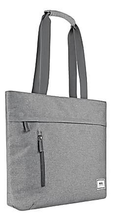 Solo New York Re:Store Tote With 15.6" Laptop Pocket, 51% Recycled, Gray