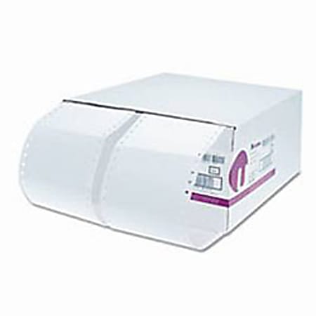 Dot Matrix White Printer Labels, Bulk Pack, 4 x 2-15/16, 1 Across, 500/Box