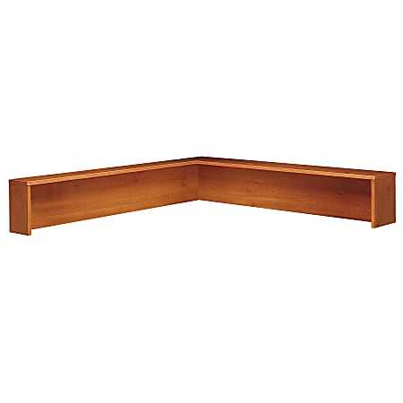 Bush Business Furniture Components Reception L Shelf, Auburn Maple/Graphite Gray, Standard Delivery