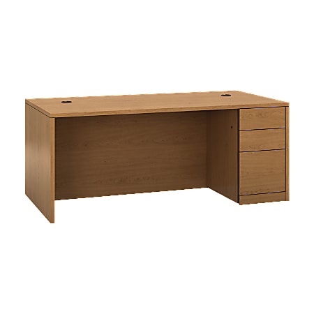 HON 10500 H105895R Pedestal Desk - 3-Drawer -