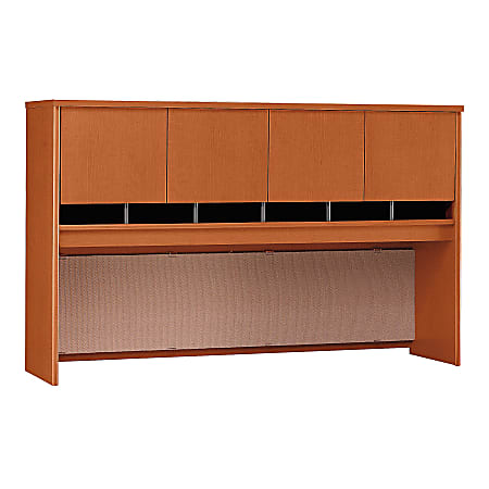 Bush Business Furniture Components Collection 72" Wide 4 Door Hutch, Auburn Maple, Standard Delivery