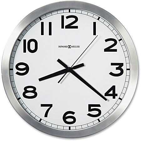 Howard Miller Round Wall Clock - Analog - Quartz