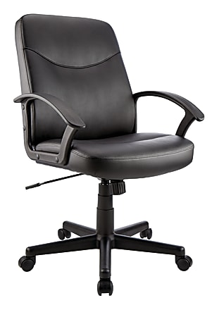 Brenton Studio® Asher Mid-Back Chair, Black
