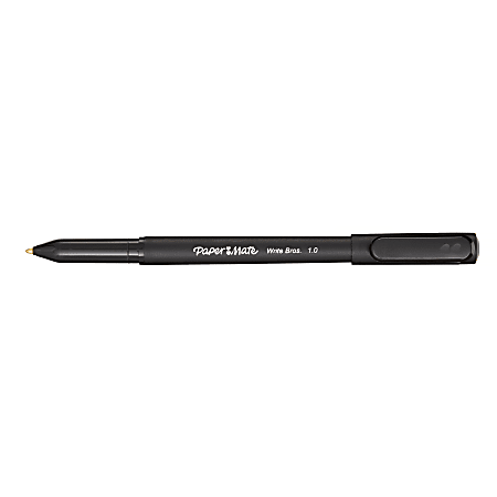 Paper Mate Write Bros Stick Ballpoint Pen Black Ink 1mm Dozen 3331131