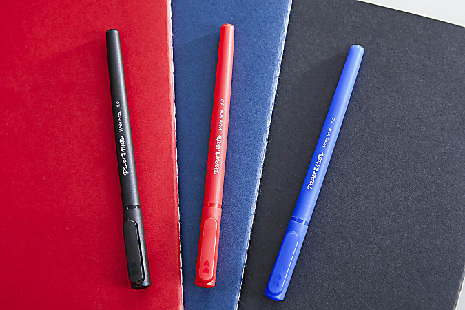 Paper Mate Ballpoint Pens, Write Bros. Black Ink Pens, Medium Point  (1.0mm), 60 Count