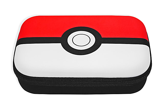 Innovative Designs Licensed Molded Pencil Case, 5-1/2"H x 9"W x 2-1/2"D, Pokémon Pokeball