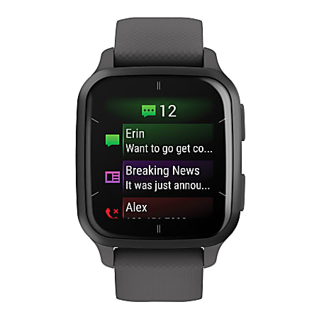 Garmin Venu Sq 2 GPS Fitness Smartwatch, Slate Gray/Shadow Gray