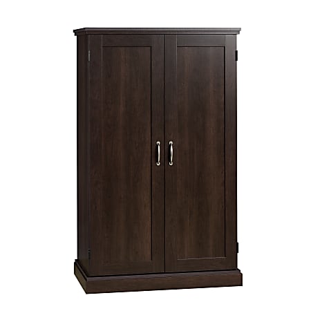 Sauder cinnamon cherry computer armoire sale