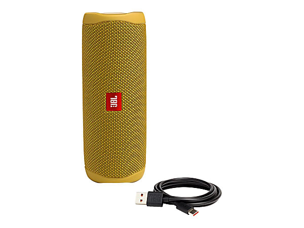 JBL Flip 5 Portable Waterproof Speaker Yellow JBLFLIP5YELAM Q