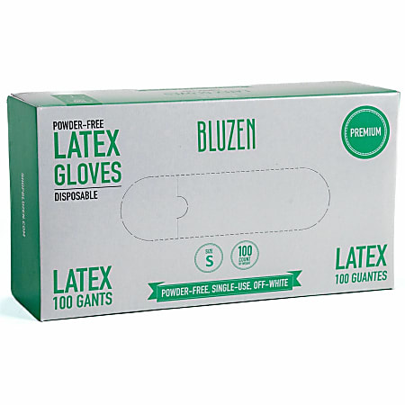 Remcoda Powder-Free Latex Gloves - 4 mil Thickness - Small Size - Latex - Off White - Powder-free, Comfortable, Excellent Grip -  - LAT101S