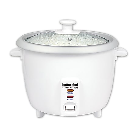 IMUSA 8-Cup Non-Stick White Rice Cooker with Non-Stick Cooking Pot