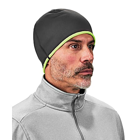 Ergodyne N-Ferno 6816 Reversible Knit Cap, One Size, Lime/Gray