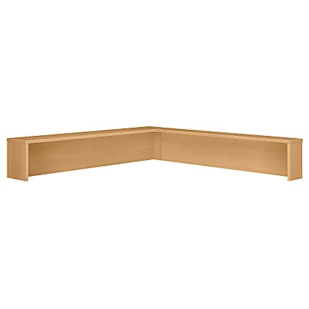 Bush Business Furniture Components Reception L Shelf, Light Oak, Standard Delivery
