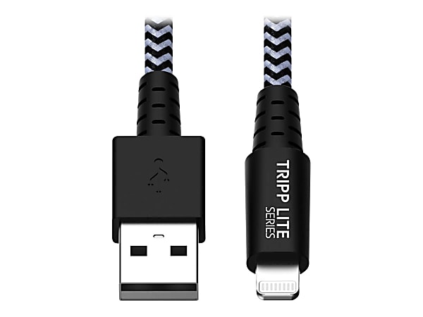 Eaton Tripp Lite Series Heavy-Duty USB-A to Lightning Sync/Charge Cable, MFi Certified - M/M, USB 2.0, 6 ft. (1.83 m) - M100006HD