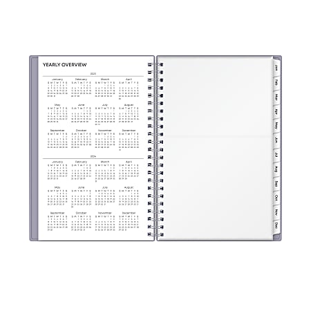 Blue Sky WeeklyMonthly Planning Calendar 5 x 8 RattanSolid Purple