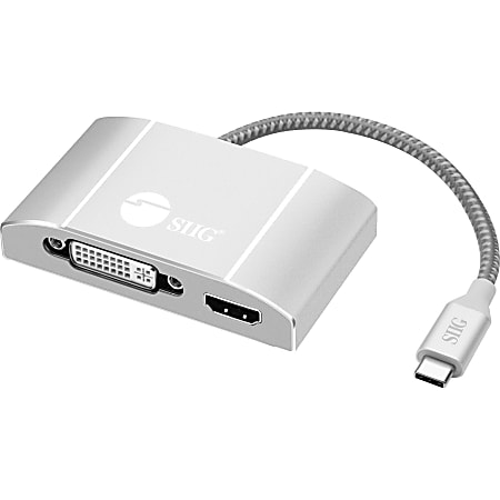 SIIG USB-C to 3-in-1 Multiport Video Adapter with