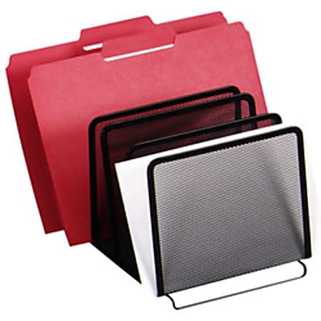 Office Depot® Brand Metro Mesh Stacking Sorter, Pewter