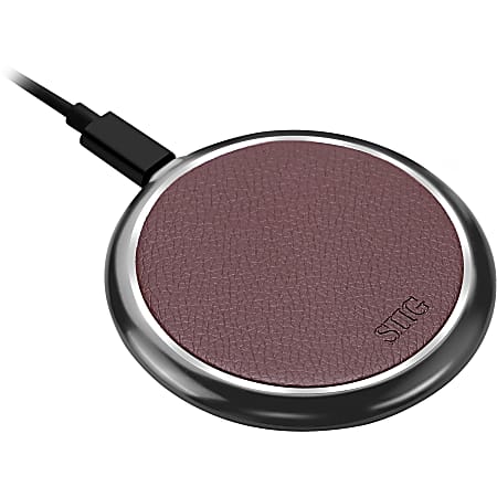 SIIG Premium Wireless Smartphone Charger Pad - Wireless charging mat - 10 Watt - 2 A - QC 3.0 - brown