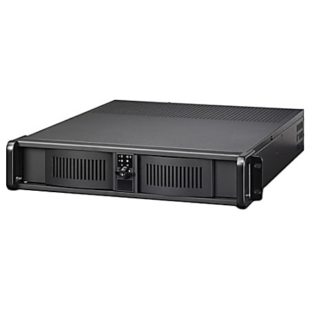 Black iStar D Storm D-200-PFS Front Mount ATX Power Supply 2U Rackmount Server Chassis