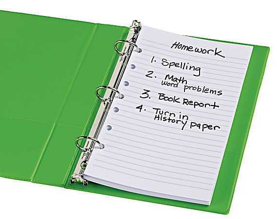 Small binder outlet paper