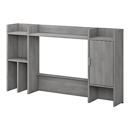 kathy ireland® Home by Bush Furniture Madison Avenue 60"W Desk Hutch, Modern Gray, Standard Delivery